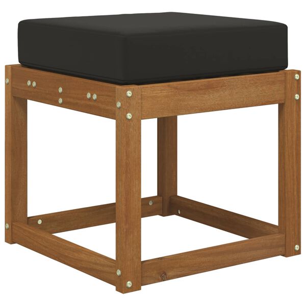 vidaXL Jastučić za sjedenje na otvorenom Crna 40 x 40 x 8 cm