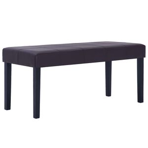 vidaXL Klupa od umjetne kože 106 cm smeđa