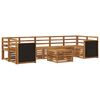 vidaXL Set vanjskih sofa 8 pcs Prirodna Čvrsto drvo akacije