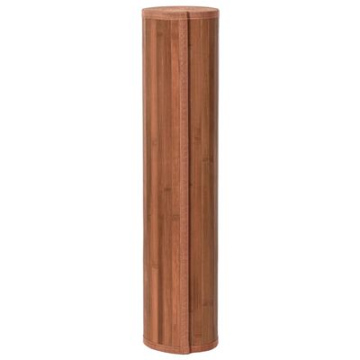 vidaXL Tepih pravokutni smeđi 80 x 500 cm od bambusa