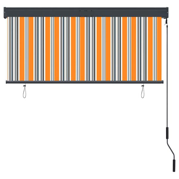 vidaXL Vanjska roleta 140 x 250 cm žuto-bijela
