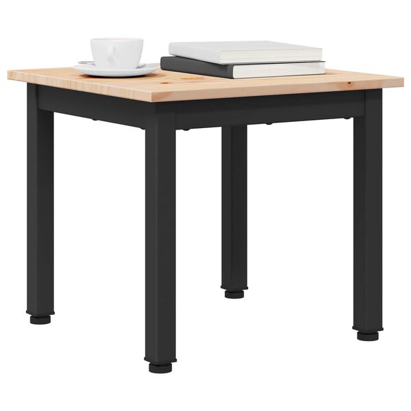 vidaXL Kava Stol Prirodna 40 x 40 x 36 cm Čvrsto borovo drvo