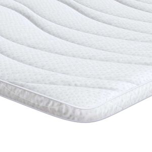 vidaXL Nadmadrac Bijelo 80 x 200 cm Pleteno platno