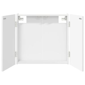 vidaXL Kabinet za mete Bijela 56 x 12 x 53,5 cm Konstruirano drvo
