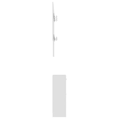 vidaXL Element za predsoblje bijeli 100x25x76,5 cm konstruirano drvo