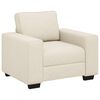 vidaXL Sofa stolica Bež 100 cm Platnasta tkanina