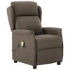 vidaXL Massagerica Sivo-smeđa 93.5 x 67.5 x 101.5 cm tkanina