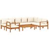 vidaXL 6-dijelna set vrtnih sofa s jastucima masivno bagremovo drvo