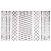 vidaXL Perivi tepih crno-bijeli 120 x 170 cm