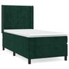 vidaXL Box spring krevet s madracem tamnozeleni 90x190 cm bar&scaron;unasti