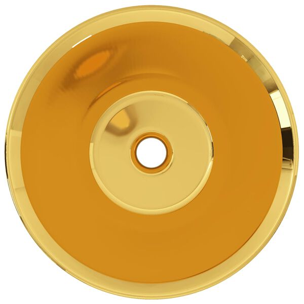 vidaXL Umivaonik 42 x 14 cm keramički zlatni