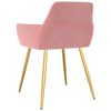 vidaXL Blagovaonske stolice 4 kom ružičaste bar&scaron;unaste