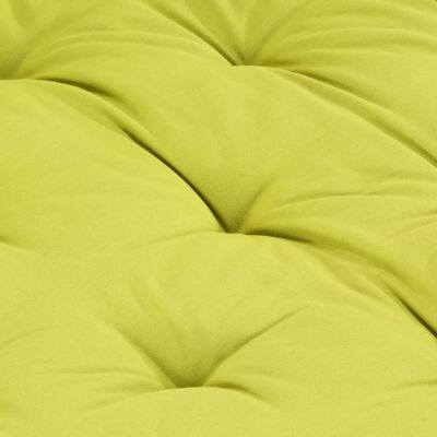 vidaXL Paletni podni jastuk pamučni 120 x 40 x 7 cm zeleni