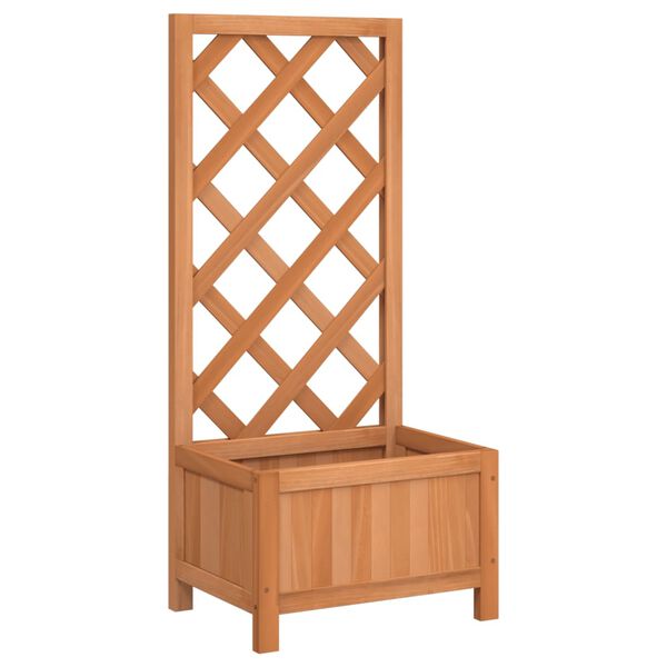 vidaXL Sadilica s re&scaron;etkom smeđa od masivne jelovine