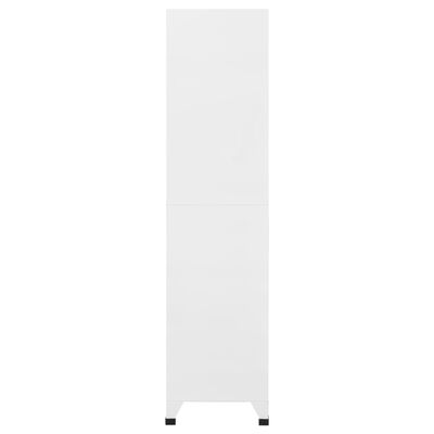 vidaXL Ormarić s ključem bijeli 90 x 40 x 180 cm čelični