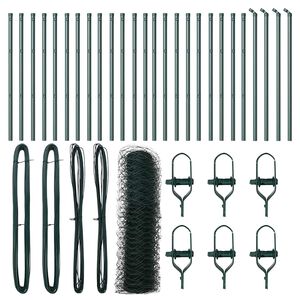 vidaXL Stup za ogradu Zelena