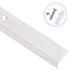 vidaXL Rubnjaci za stepenice L-oblika 5 kom aluminijski 100 cm srebrni