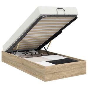 vidaXL Otomanski krevet s pohranom Sonoma hrast 203 x 80,5 x 25 cm