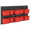 vidaXL Stalak za kontejnere Crna i crvena 77,5 x 2 x 39 cm PP