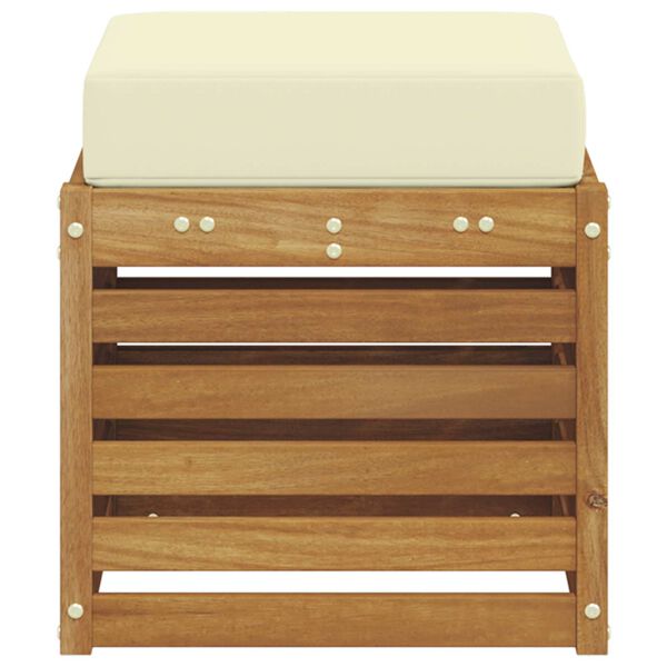 vidaXL Vanjska stolica klupa Čvrsto drvo akacije Prirodna