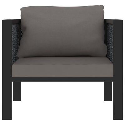 vidaXL Modularna sofa od poliratana s jastucima antracit