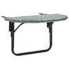 vidaXL Balkonski stol sivi 60 x 60 x 40 cm od poliratana