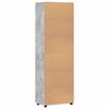 vidaXL Highboard s policom FLORIN Betonski sivi 60 x 35 x 182 cm