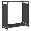 vidaXL Stalak za drva crni 60x28x65 cm hladno valjani čelik