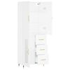 vidaXL Visoka komoda bijela 69,5x34x180 cm konstruirano drvo