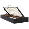 vidaXL Krevet s od storage s madracem Crna 200 x 200 cm Lažna koža