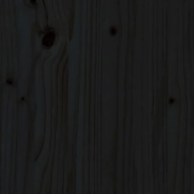 vidaXL Uzglavlje za krevet crno 205,5 x 4 x 100 cm od masivne borovine