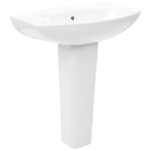 vidaXL Samostojeći umivaonik keramički bijeli 650 x 520 x 200 mm