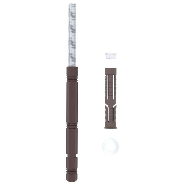 vidaXL Podupirači za plutajuće police 12 pcs Bež &Oslash;14 x 210 mm Čelik