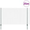 vidaXL Ograda s postovima Zelena 1,6 x 25 m Čelik i PVC