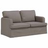 vidaXL Sofa 2 pcs Sivo-smeđa 144 x 80 x 85 cm tkanina