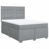 vidaXL Krevet box spring s madracem svjetlosivi 140x200 cm od tkanine