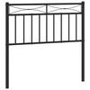vidaXL Metalno zamjensko uzglavlje crno 90 cm