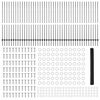 vidaXL Ograda s postovima Siva 1,5 x 100 m Čelik i PVC
