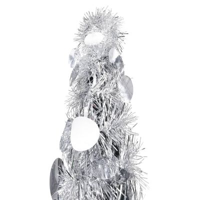 vidaXL Prigodno umjetno božićno drvce srebrno 120 cm PET