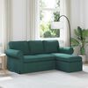 vidaXL Sofa 160cm Tamnozelena Metal