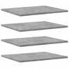 vidaXL Police za knjige 8 kom siva boja betona 40 x 50 x 1,5 cm drvene