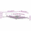 vidaXL Krevetna konstrukcija Smeđa 135 x 190 cm boja drva