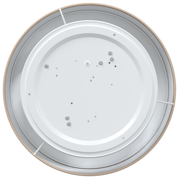 vidaXL Stropna svjetiljka Sivo-smeđa 38 x 38 x 13,5 cm tkanina