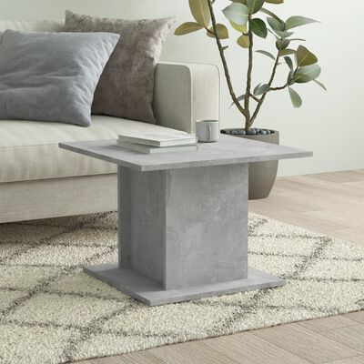 vidaXL Stolić za kavu siva boja betona 55,5x55,5x40 cm od iverice