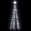 vidaXL Stožasto božićno drvce hladno bijelo 70 LED žarulja 50 x 120 cm