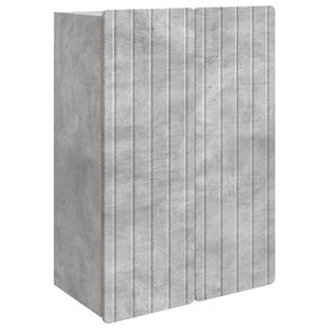 vidaXL Ormar za montažu na zid Betonska siva 66 x 34,5 x 92 cm
