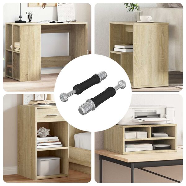 vidaXL Brava vijak s kamerom 2 pcs Srebrna i crna M6 x 40 mm Metal