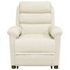 vidaXL Masažna fotelja na podizanje krem baršunasta