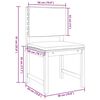 vidaXL Bistro set za vrt 3 pcs Smeđa Čvrsto drvo akacije