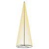 vidaXL LED božićno drvce 385 cm 1148 LED lampica Topla bijela Željezo